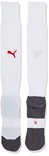 PUMA Team Liga Socks Core, Calcetines Hombre, Blanco (white/red), 31