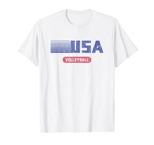 Retro USA 2020 Equipo American Voleibol Vintage Camiseta