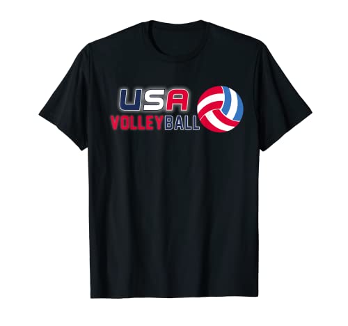 Camisa de voleibol para hombre y mujer con bandera de Estados Unidos Camiseta