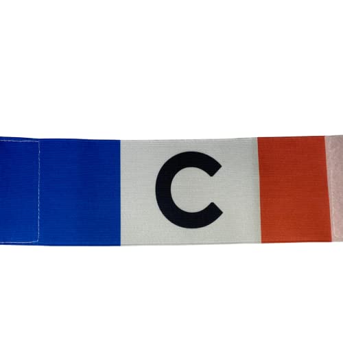 Bazalete capitan futbol Francia /brazalete identificador de tu país Francia/brazalete selección francesa (Unisex: 8 x 30 cmt, Francia)