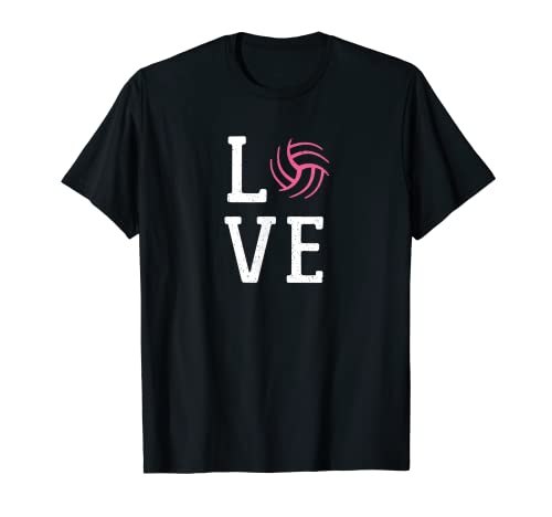 Camiseta de voleibol para niñas – Voleibol Amor – Antigüedad Camiseta