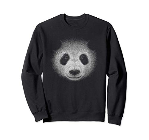 panda arte casual lápiz dibujo panda Sudadera