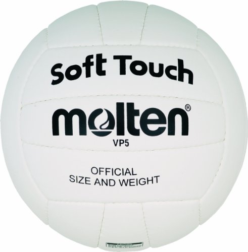 MOLTEN VP5 - Pelota de Voleibol (Talla 5), Color Blanco