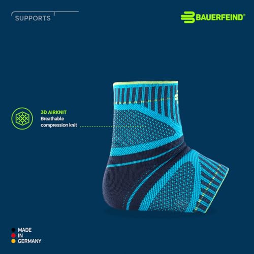BAUERFEIND Tobillera Sports Ankle Support Dynamic Unisex, 1 Tobillera para Hacer Deportes como Running, Fútbol o Fitness, Tobillera para Funciones Sensoriales y Motoras
