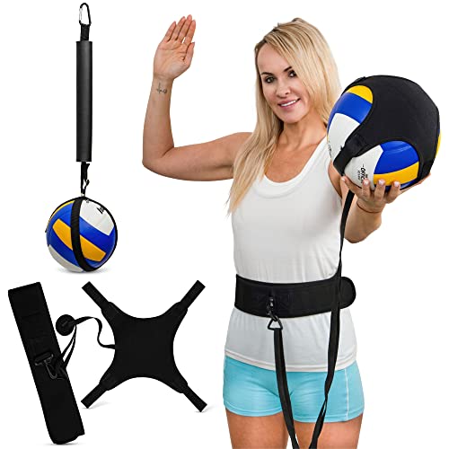Mainefield Pacific Material de Entrenamiento de Voleibol - Kit de Entrenador de Saque y Remate - para Practicar el Saque y el Remate - Incluye Bolsa con Cordón