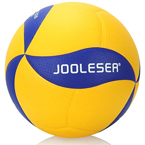 JOOLESER Voleibol de Playa de Tacto Suave, Tamaño 5 Oficial para Interiores y Exteriores (Amarillo)