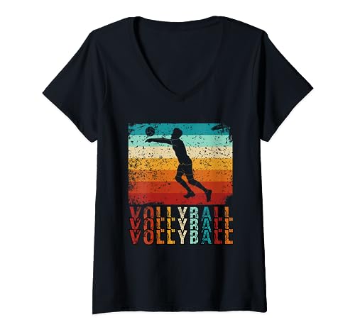 voleibol jugar voleibol Camiseta Cuello V