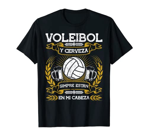 Voleibol Deporte Vóley Jarras Cerveza- Balón Voleibolista Camiseta