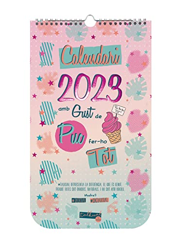 Finocam, Calendario 2023 Talkual de Pared Enero 2023, Diciembre 2023 (12 meses) Catalán, Pared Basic, 210x360 mm
